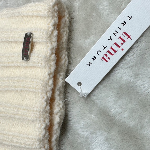 Trina Turk Pink Sprinkle and Cream Winter Beanie and Scarf Set main image 8